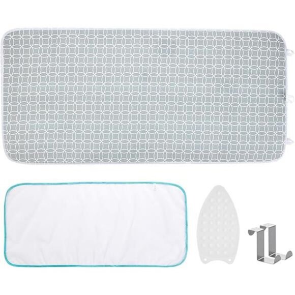 Ironing Mat, Portable Ironing Pad 39.4 x 18.9 inch Table Top Iron Board 5 in 1 - Picture 7 of 7